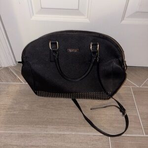Calvin Klein Black Studded Shoulder Bag